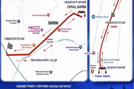 ХАРХОРИН МАРАФОН-2026 МАРШРУТ