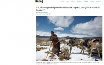 COULD A NEW LAW HELP NOMADIC HERDERS IN MONGOLIA?