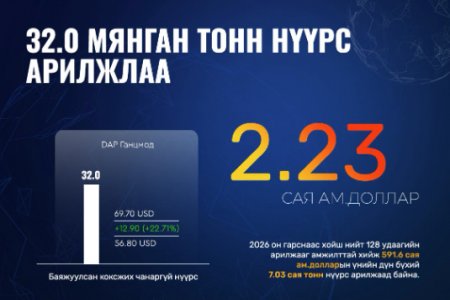 32 мянган тонн нүүрс арилжлаа
