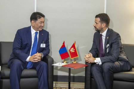 Монгол Улсын Ерөнхийлөгч У.Хүрэлсүх Монтенегро Улсын Ерөнхийлөгч Яков Милатовичтой уулзлаа