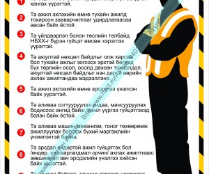 Аюулгүй ажиллагааны 10 Дүрэм (M1S11M)