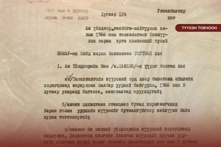 НЭГЭН ЖАРНЫ ТҮҮХЭН ТОВЧООН