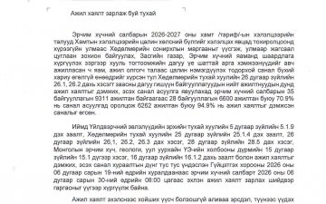 ЭРЧИМ ХҮЧНИЙ ЯАМАНД МЭДЭГДЭЛ ХҮРГҮҮЛЭВ
