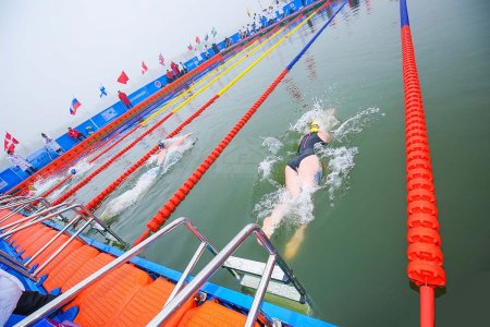 Mongolian teen athlete wins International Winter Swimming World Cup