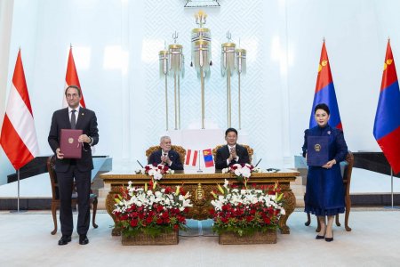 Монгол, Австри Улс Хамтарсан тунхаглал гаргалаа