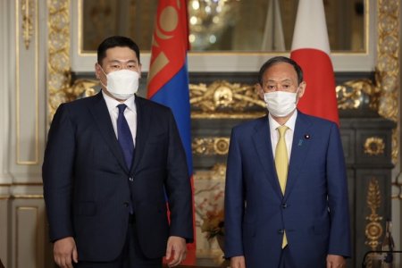 ЕРӨНХИЙ САЙД Л.ОЮУН-ЭРДЭНЭ ЯПОН УЛСЫН ЕРӨНХИЙ САЙД Ё.СҮГАТАЙ АЛБАН ЁСНЫ УУЛЗАЛТ ХИЙВ 