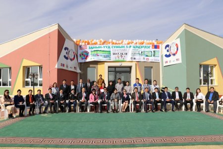 The new Eco-Friendly kindergarten opening ceremony was held in Zamiin-Uud soum, Dornogovi province