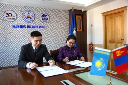 Мандах их сургууль болон  Бүгд Найрамдах Казахстан Улсын Казах-Бритиш Техникийн их сургуулийн хооронд Хамтын ажиллагааны санамж бичиг байгууллаа.