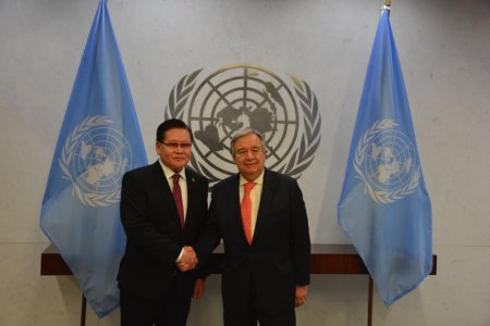 Шадар сайд Ө.Энхтүвшин НҮБ-ын ерөнхий нарийн бичгийн дарга А.Гутеррестэй уулзав 