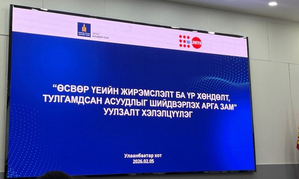 “ӨСВӨР ҮЕИЙН ЖИРЭМСЛЭЛТ БА ҮР ХӨНДӨЛТ, ТУЛГАМДСАН АСУУДЛЫГ ШИЙДВЭРЛЭХ АРГА ЗАМ” СЭДЭВТ ХЭЛЭЛЦҮҮЛЭГТ ОРОЛЦЛОО