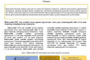 Чухал сэдэв: “Нийслэлийн 2026 оны төсвийн хөрөнгө оруулалтын төлөвлөлтөд хийсэн тойм дүгнэлт”