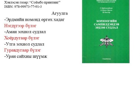 Хорлоогийн Сампилдэндэв эрдэм судлал (I-IV боть)
