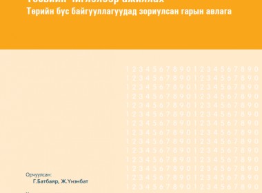 Төсвийн чиглэлээр ажиллах төрийн бус байгууллагуудад зориулсан гарын авлага