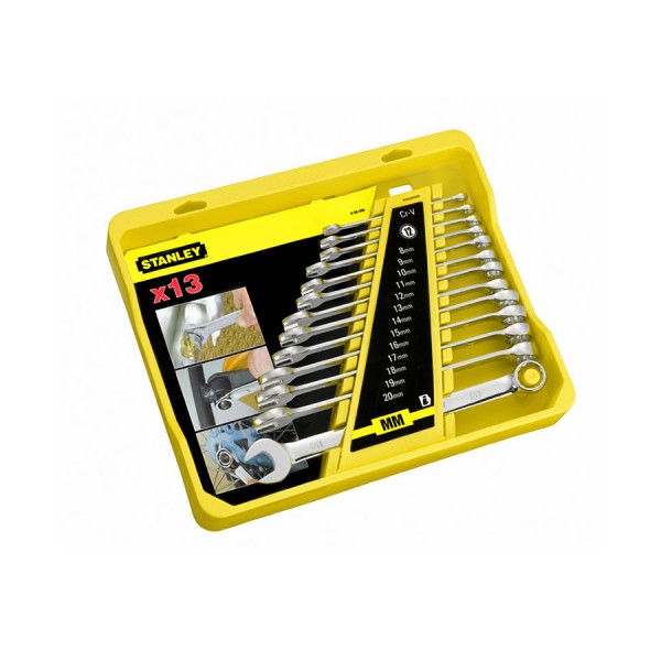 Long Panel Combo Wrench Set (13 pc) | Stanley 4-94-648