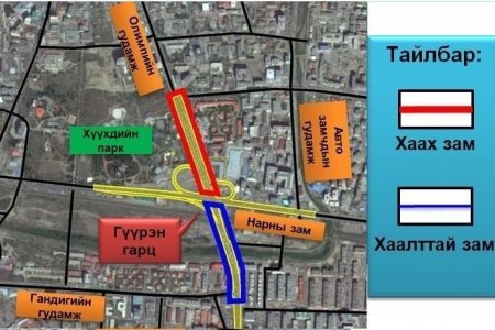 Бямба гарагт олимпын гудамжаас Нарны зам хүртэлх хөдөлгөөнийг хаана 