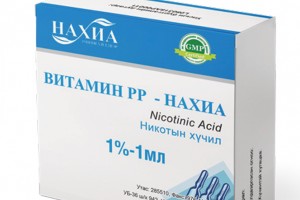 Vitamin PP - Nakhia 1%-1ml, №10 (Nicotinic acid)