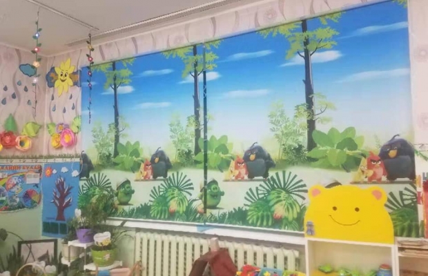 Цэцэрлэгийн зурагтай хөшиг "ХААН ХӨШИГ" ХХК www.khaanhushig.mn www ...