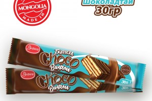 Choco бүрмэл вафли 30гр