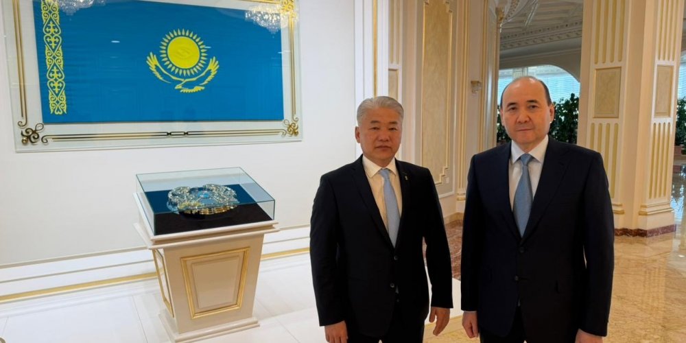 Тэргүүн Шадар сайд Ж.Энхбаяр Казахстан Улсын ҮАБЗ-ийн Нарийн бичгийн дарга Нурдаулетов Гизат Дауренбековичтой уулзав.