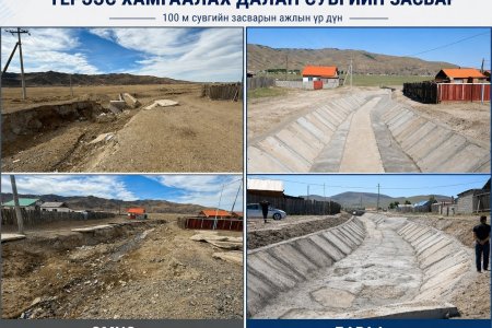 ҮЕРЭЭС ХАМГААЛАХ ДАЛАН СУВГИЙН ЗАСВАРЫН АЖИЛ ХИЙГДЛЭЭ.