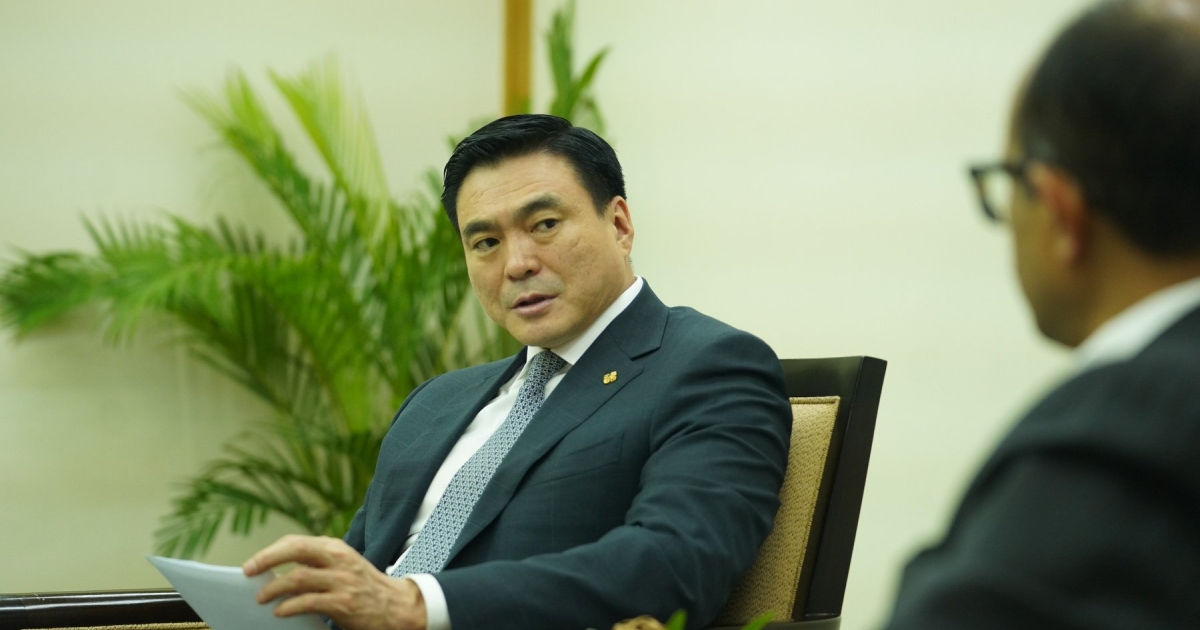 An official meeting with kamal kishore, special representative for the ...