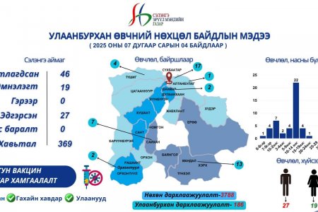 Улаанбурхан өвчний нөхцөл байдлын мэдээлэл /2025.07.04/