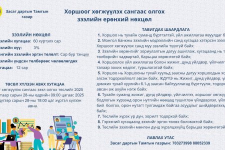 Хоршоог хөгжүүлэх санд төсөл хүлээн авч байна. 
