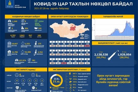 ЭМЯ: Халдварын 1249 тохиолдол илэрч, НАЙМАН хүн нас барлаа