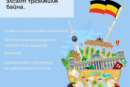 AU-PAIR GERMANY 2023-НИСЛЭГИЙН ТИЙЗИЙН САНХҮҮЖИЛТТЭЙ БҮРТГЭЛ ҮРГЭЛЖИЛЖ БАЙНА!