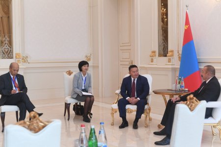 Ерөнхийлөгч Х.Баттулга Бүгд Найрамдах Азербайжан улсын Ерөнхийлөгчтэй уулзав