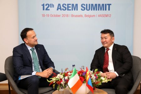 Ирланд улсын Ерөнхий сайд Лео Варадкар Ерөнхийлөгч Х.Баттулгад бараалхлаа