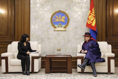 Г.Занданшатар Элчин сайд, монголч эрдэмтэн, хатагтай Борбала Анна Обрушански-г хүлээн авч уулзлаа