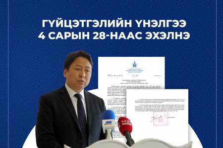 ГҮЙЦЭТГЭЛИЙН ҮНЭЛГЭЭ 4 САРЫН 28 - НААС ЭХЭЛНЭ
