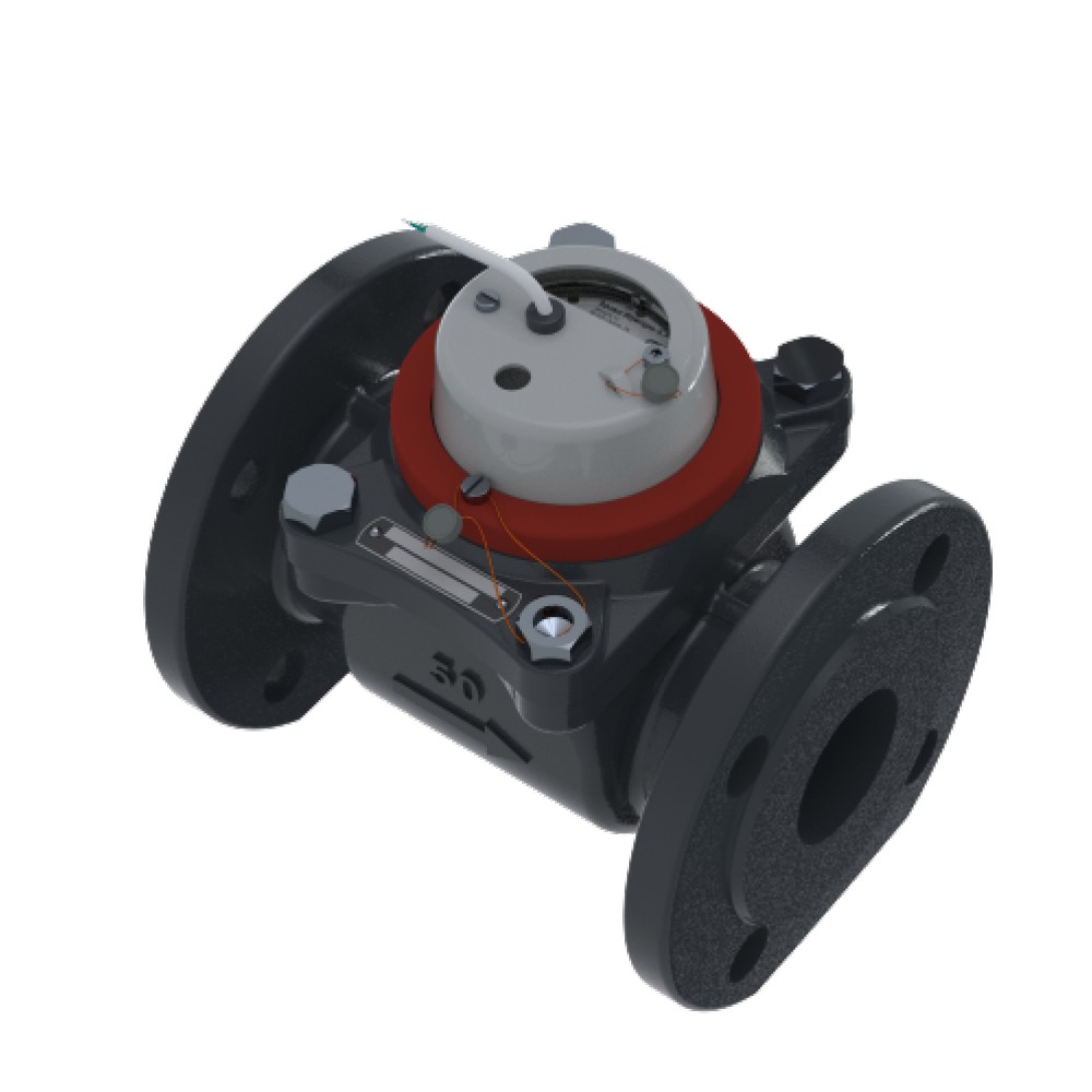 Propeller flow sensor with horizontal rotor axis MWN130-NC