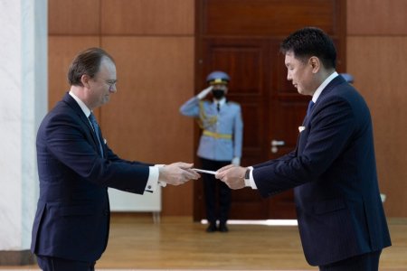 Элчин сайд нар Итгэмжлэх жуух бичгээ Ерөнхийлөгчид өргөн барив