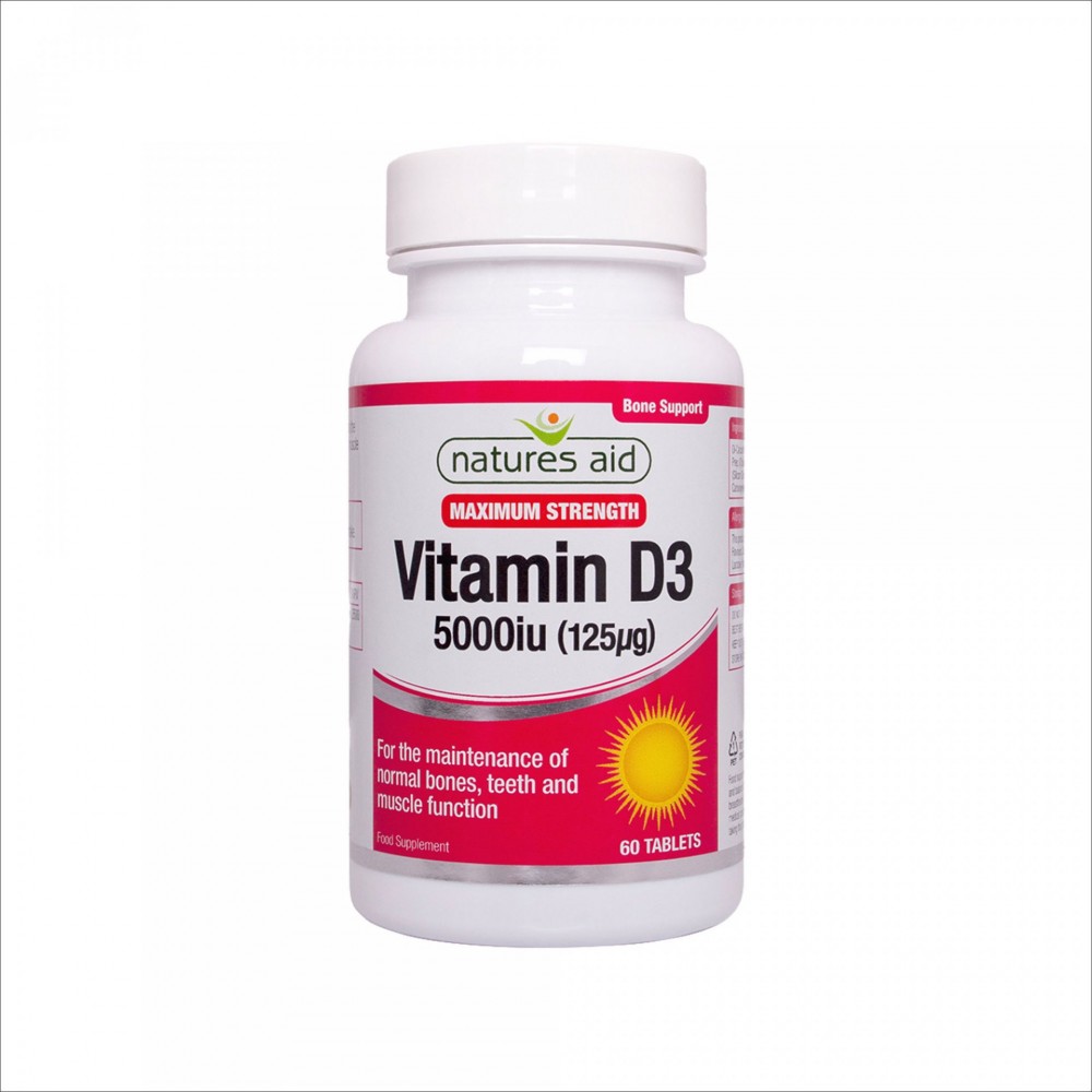 VITAMIN D3 5000 IU, 60 TABLETS