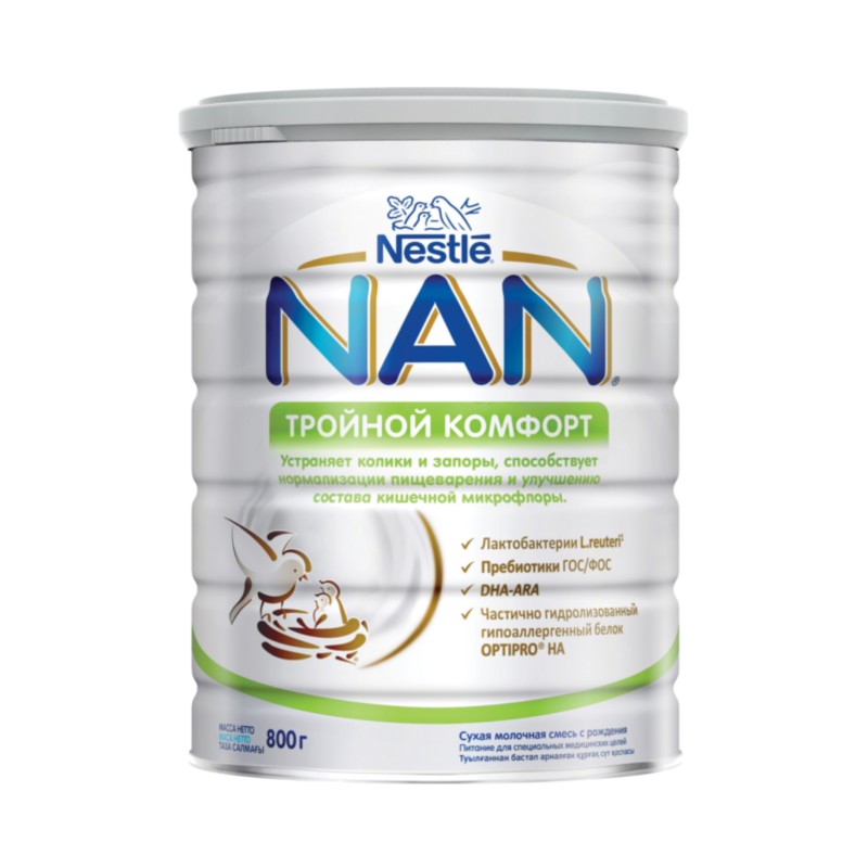 Nan Нэмэлт сүү Тройной комфорт 800гр /0+ сар/ | nan|bor hool|huuhdiin ...