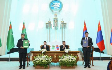 Монгол Улсын Боловсролын сайд П.Наранбаяр, Туркменистан Улсын Боловсролын сайд Джумамырат Гурбангелдиев нар гарын үсэг зурлаа