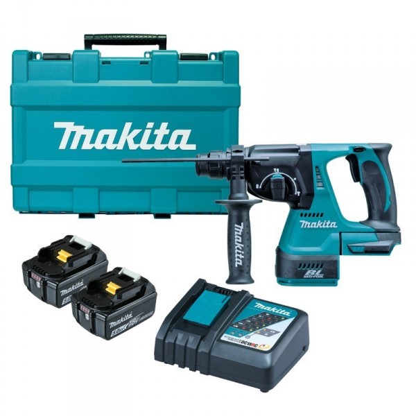 Батарейт Цохилтот дриллны ком Makita DHR242RTE