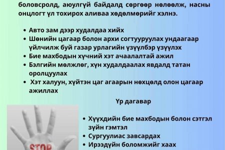 Насанд хүрээгүй хүнийг ажиллуулахыг хориглосон ажлын байрны жагсаалттай дараах линкээр нэвтэрч танилцана уу.