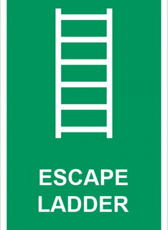Escape ladder sign