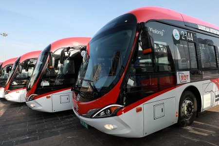 Америк Германы хамтарсан технологиор үйлдвэрлэсэн цахилгаан автобус иргэдэд үйлчилнэ