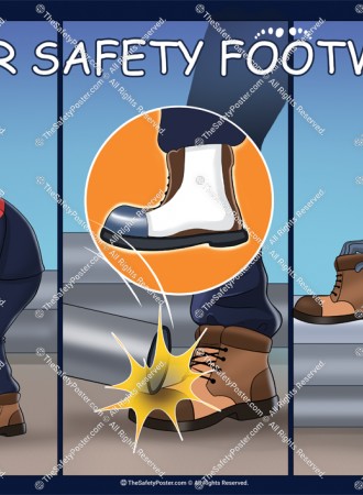 Wear safety footwear