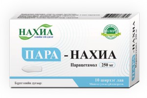 Para - Nakhia 250mg, №10 (Paracetamol)