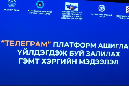 Сүүлийн 4 сарын хугацаанд Телеграм платформт дээр явагдсан гэмт хэргээс үүдэн иргэд нийт 10 гаруй тэрбум төгрөгөөр хохирчээ
