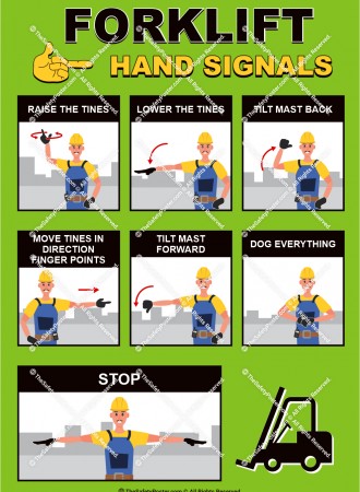 Forklift hand signals