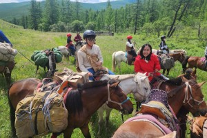 HORSEBACK RIDING IN THE NATIONAL PARK ''NAIMAN NUUR''