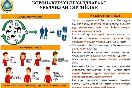 Коронавирусын халдвараас урьдчилан сэргийлье.