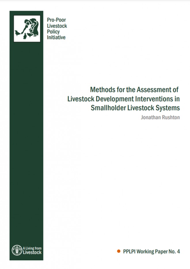 Methods for the Assessment of Livestock Development Interventions in Smallholder Livestock Systems