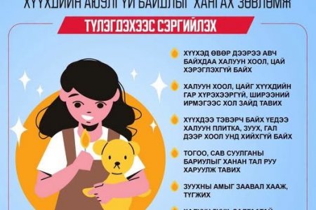 ХҮҮХДИЙН АЮУЛГҮЙ БАЙДЛЫГ ХАНГАХ ЗӨВЛӨМЖ